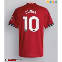 Moške Nogometnih dresov Manchester United Matheus Cunha #10 Domači 2025-26 Kratki rokavi